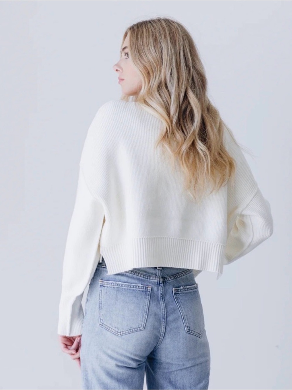 Free People Easy Street Cropped Sweater